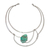 Amazonite collar necklace, 'Aqua Vicereine' - Amazonite Collar Pendant Necklace from Brazil