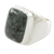 Men's jade ring, 'Fortitude' - Men's Jade and Sterling Silver Signet Ring  (image 2a) thumbail