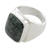 Men's jade ring, 'Fortitude' - Men's Jade and Sterling Silver Signet Ring  (image 2e) thumbail
