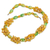 Agate beaded necklace, 'Warm Beloved Life' - Agate Recycled Plastic Beaded Necklace from West Africa