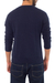 Alpaca blend men's sweater, 'Blue Favorite Memories' - Men's Alpaca Blend V Neck Sweater (image 2c) thumbail
