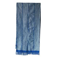 Cotton kente cloth scarf, 'God's Richness'