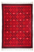 Zapotec wool rug, 'Scarlet Seashells' (4.5x6.5) - Zapotec wool rug (4.5x6.5) thumbail