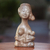 Wood statuette, 'Thirsty Baby' - Wood statuette (image 2b) thumbail