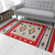 Wool dhurrie rug, 'Scarlet Sands' (4x6) - Multicolor Geometric Dhurrie Rug (4x6) (image 2) thumbail
