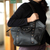 Leather tote handbag, 'Andean Style' - Handmade Peruvian Leather Shoulder Bag  (image 2b) thumbail