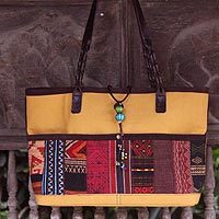Cotton shoulder bag,