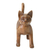 Wood sculpture, 'Guardian Cat' - Wood Sculpture from Indonesia
