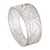Silver filigree band ring, 'Three Waves' - Artisan Crafted 950 Silver Filigree Band Ring from Peru