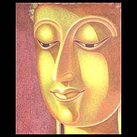 'La luz del calor' (2006) - Pintura acrílica de Buda