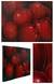 (tríptico) - Óleo sobre lienzo Pintura tríptico de manzana roja madura