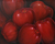(Triptychon) - Öl auf Leinwand, Triptychon-Malerei mit reifen roten Äpfeln