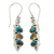 Citrine dangle earrings, 'Sunshine and Sky' - Citrine and Turquoise Earrings