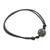 Jade pendant bracelet, 'Loving Life in Dark Green' - Adjustable Dark Green Jade Pendant Bracelet from Guatemala (image 2c) thumbail