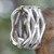 Sterling silver band ring, 'Ocean Waves' - Wavy Sterling Silver Band Ring