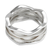 Sterling silver band ring, 'Ocean Waves' - Wavy Sterling Silver Band Ring thumbail