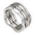 Sterling silver band ring, 'Ocean Waves' - Wavy Sterling Silver Band Ring (image 2b) thumbail
