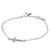 Sterling silver pendant bracelet, 'I Believe' - Sterling Silver Pendant Bracelet with Cross from Thailand