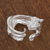 Sterling silver wrap ring, 'Sleek Cat' - Sterling Silver Jaguar Wrap Ring