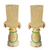 Esculturas de madera, (pareja) - Esculturas de madera gemelas femeninas africanas (par)