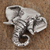 Sterling silver pendant, 'Harmonious Elephant' - 925 Sterling Silver Elephant Pendant from Mexico