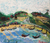 'Village of Fishermen' - Landscape Naif Painting