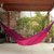 Cotton hammock, 'Icari Orchid' (double) - Fair Trade Cotton Double Hammock from Brazil