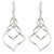 Sterling silver dangle earrings, 'Chiang Mai Chimes' - Modern Sterling Silver Dangle Earrings