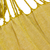 Cotton hammock, 'Golden Autumn' (single) - Goldenrod Yellow Cotton Hammock with Tassels (Single)