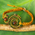 Multi-gemstone and leather beaded bracelet, 'Bohemian Swirl' - Thai Handcrafted Leather Bracelet with Gemstones