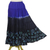 Tie-dyed cotton skirt, 'Boho Batik in Royal Blue' - Tie-Dyed Cotton Skirt in Royal Blue and Black Thailand