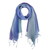 Cotton scarves, 'Summer Morning' (pair) - Handwoven Cotton Scarves in Cool Tones from Thailand (Pair) thumbail