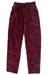 Rayon pants, 'Wine Floral' - Maroon Handmade Rayon Pants with Drawstring Waist