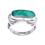 Men's quartz ring, 'Ancient Wisdom' - Men's Green Quartz Ring from Indonesia thumbail