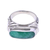 Men's quartz ring, 'Ancient Wisdom' - Men's Green Quartz Ring from Indonesia (image 2c) thumbail