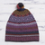 100% alpaca hat, 'Andean Pride' - Multicolored Alpaca Cap with Pompom from Peru thumbail