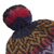 100% alpaca hat, 'Andean Pride' - Multicolored Alpaca Cap with Pompom from Peru (image 2g) thumbail