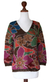 100% alpaca art knit sweater, 'Season of the Flowers' - Baby Alpaca Art Knit Sweater (image 2d) thumbail