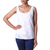 Sleeveless cotton blouse, 'Morning in Mumbai' - Sleeveless White 100% Cotton Hand Embroidered Blouse