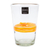 Mundgeblasene Glasbecher, (5er-Set) - Handgeblasene, recycelte, gestreifte, klare und gelbe Gläser (5)