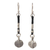 Silver dangle earrings, 'Tribal Art' - Unique Hill Tribe Silver Dangle Earrings