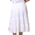 Falda de algodón - Falda bordada floral de algodón en Blancanieves de la India