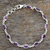 Amethyst tennis bracelet, 'Romantic Violet' - Handcrafted Indian Amethyst Sterling Silver Tennis Bracelet