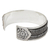 Sterling silver cuff bracelet, 'River Currents' - Thai Style Sterling Silver Cuff Bracelet