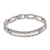 Men's sterling silver bracelet, 'Borobudur Warrior' - Men's Artisan Crafted Sterling Silver Link Bracelet