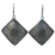 Sterling silver dangle earrings, 'Hill Tribe Flower' - Thai Sterling Silver Dangle Earrings thumbail