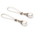 Cultured pearl dangle earrings, 'Precious Purity' - Cultured Pearl and Sterling Silver Earrings