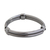 Stainless steel stretch wristband bracelet, 'Modern Dignity' - Stainless Steel Stretch Wristband Bracelet from Brazil