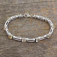 Citrine bracelet, 'Follow Me' - Citrine bracelet