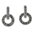Marcasite drop earrings, 'Bold Connection' - Marcasite and Sterling Silver Drop Earrings from Thailand thumbail